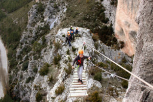 Vía Ferrata en el Castillo en la Serranía de Cuenca