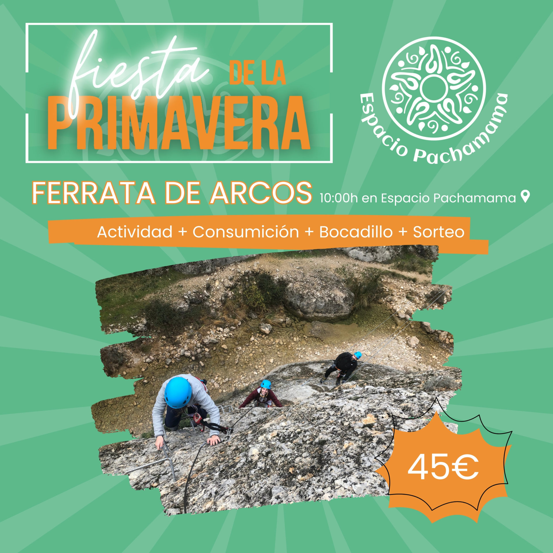 Actividad Vía Ferrata-Barranco de Arcos de la Sierra Fiesta de la Primavera 2024