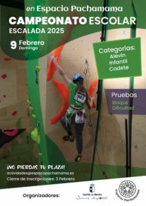 Campeonato Escolar de Escalada 2025 Espacio Pachamama en Cuenca