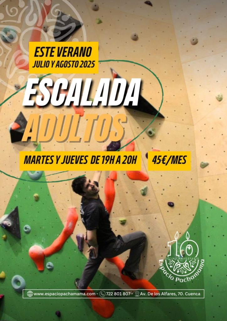 2025_Escu. escalada verano adultos Espacio Pachamama